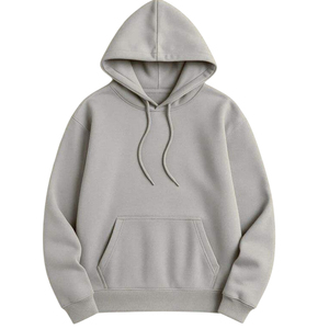 เสื้อฮู้ดแขนยาวผ้าฟลีซ 100% คอตตอน ทรงปกติ สีพื้น มีกระเป๋า สำหรับฤดูหนาว บริการ OEM ระบายอากาศได้ดี สำหรับผู้ชาย ปักลาย 3 มิติ - Product Image 5