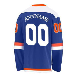 Custom Made Professional <b>Laced</b> <b>Collar</b> Sublimated Youth Ice Hockey Wear Professional Hockey Uniform Jerseys - Product Image 2