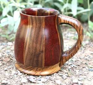 แก้วมักทำจากไม้โลหะดีไซน์ทันสมัยคุณภาพระดับพรีเมียมเหมาะสำหรับชากาแฟไวน์และเบียร์จาก Falak - Product Image 3