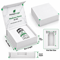 Boîte d'emballage personnalisée pour flacon de 3 ml, boîte en papier rigide magnétique avec insert en mousse, boîte pour flacon en verre imprimée, emballage pharmaceutique OEM ODM