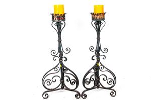 Soporte de vela de hierro forjado, candelabro de decoración de diseño de alta calidad, a la venta - Product Image 3