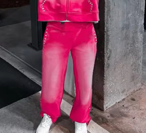 Pantalones Deportivos Vintage Personalizados para Hombre, Pantalones Lavados con Pedrería Lateral, Pantalones Cargo Holgados de Algodón Francés para Hombre - Product Image 5