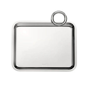 Bandeja Rectangular de Latón Amson, Plateada, Hecha a Mano, para Servir Alimentos en el Hogar/Restaurante, Tamaño y Logotipo Personalizables, Diseño Más Reciente - Product Image 5