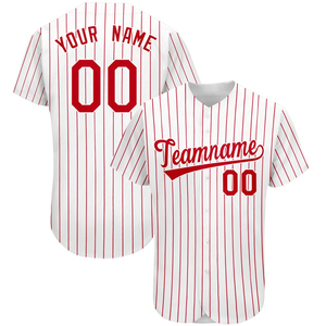 Maillot de baseball impression par sublimation vêtements de softball uniforme blanc bon marché vente en gros maillot de baseball sport personnalisé - Product Image 2