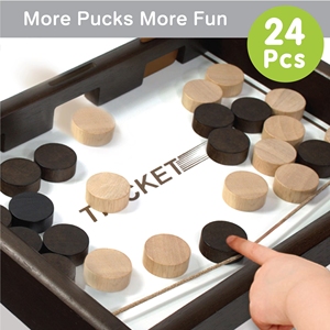 Tricket & checker 2-in-1เกมกระดานโต๊ะทำจากไม้ลูกซนอย่างรวดเร็ว & หมากฮอสย้อนกลับได้สำหรับครอบครัวสนุกสำหรับเด็กและผู้ใหญ่ - Product Image 5