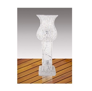 Crystal Cylinder Latest Candle Holder Gold Candlestick Holder Home Wedding <b>Table</b> Centerpieces <b>Tall</b> Flower Vase for Wedding - Product Image 3