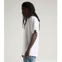 Shaka Wear T-shirt surdimensionné en coton à manches tombantes imprimées dans le dos