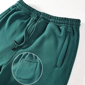 Joggers y pantalones de lana para hombre de calidad superior, pantalones de chándal con logotipo personalizado OEM, ropa de calle de alta calidad, suministro a granel - Product Image 2