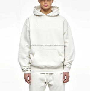 Sweat-shirt à capuche pour homme, best-seller, poids lourd, sans cordon, surdimensionné, 500 g/m², 60 % coton, 40 % polyester, coton lourd - Product Image 4