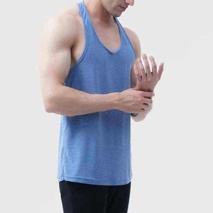 Solid Color Custom Logo <b>Ribbed</b> <b>Vests</b> Breathable Cotton Tank Top Wholesale <b>Ribbed</b> Tank Top for <b>Men</b> - Product Image 3