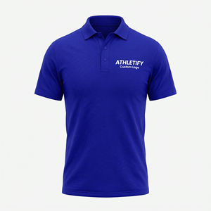 Polo de algodón cómodo y elegante para hombre de talla grande, ideal para ropa informal de golf y deportes al aire libre - Product Image 1