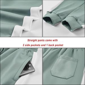 Última llegada personalizada de los hombres de manga raglán completa de ajuste Regular bordado 3D personalizado chaqueta y pantalón de los hombres conjuntos de chándal - Product Image 4