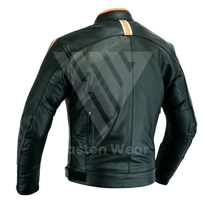 Veste de moto en cuir 100% pour hommes, best-seller, et veste de moto sur mesure avec étiquette privée pour la vente en ligne - Product Image 2