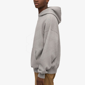 Couleur personnalisée Sweats à capuche surdimensionnés de haute qualité Logo personnalisé Sweats à capuche surdimensionnés pour hommes en vente en ligne - Product Image 3