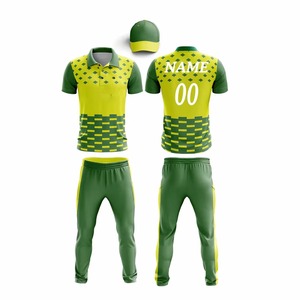 Maillots de cricket personnalisés professionnels, t-shirts, uniformes de sublimation, multicolores, nouveau design, maillots de cricket - Product Image 1