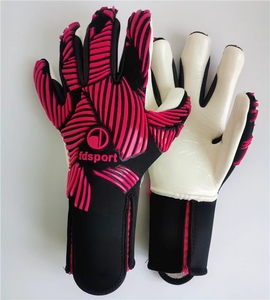 Gants de gardien de but antidérapants en cuir et latex de haute qualité Gants de revers en PU avec protection Meilleure prise pour les sports de plein air - Product Image 2