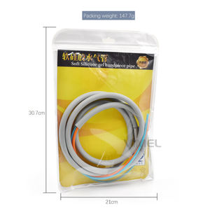 Tubo per Manipolo Dentale a 4 Fori in Gel di Silicone Morbido con Connettore per Unità Odontoiatrica, Tubo Flessibile per Manipolo Dentale - Product Image 6