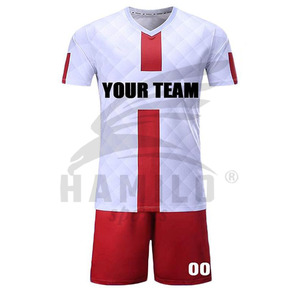 Venta caliente Custom Soccer Wear 100% Poliéster Jersey Uniformes de fútbol Última opción de diseño para equipos - Product Image 1