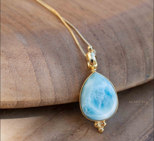 Awesome Crafted By Hand Standard Silver <b>Larimar</b> Round Shape Gems Fine Rings 8MM Prong Set For Anniversary Gift For All <b>Jewelry</b> - Product Image 4