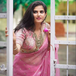 Indian Beautiful Designed Saree Collection On Heavy <b>Organza</b> <b>Silk</b> Fabric With Thread And Sequence Work For Women's Party Wear - Product Image 1