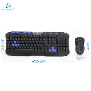 Combo Tastiera e Mouse Wireless USB Retroilluminati a LED, Stile Meccanico Sottile Spagnolo, Compatibile con Desktop e Laptop, con Funzioni Metalliche - Product Image 5