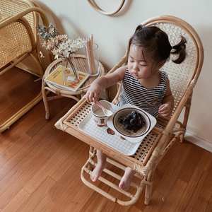 Silla alta de ratán hecha a mano para bebés y niños pequeños, sillas de alimentación personalizadas, venta al por mayor - Product Image 6