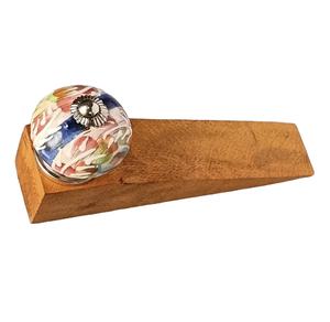 Butoir de porte en bois avec boutons en céramique - Product Image 6