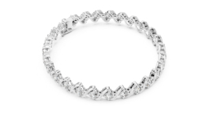 14K Rose Gold Round Lab-Grown Diamond Party Wear <b>Bracelet</b> for Women Luxury Certified Bridal Anniversary Gift Elegant - Product Image 3