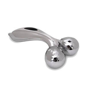 Masseur facial 3D Myrva en acier inoxydable, vibration, portable, rechargeable par USB, appareil de lifting du visage manuel - Product Image 4