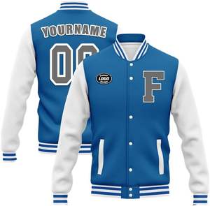 Chaquetas universitarias personalizadas al por mayor con nombre y número, sublimación y bordado para escuelas y clubes - Product Image 1