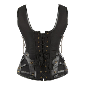 Corsé de Primera Calidad 2024, Top Bustier Sexy, Corsé de Cuero Gótico Moldeador de Cuerpo, Chaleco Corsé para Mujer, Corsé Reductor de Abdomen - Product Image 4