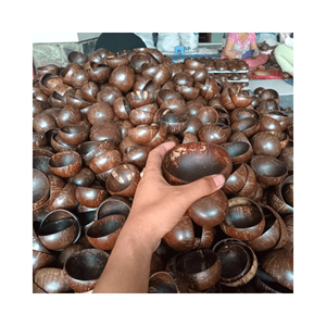100% Natural Customized Logo Polished <b>Coconut</b> <b>Shell</b> Bowl and <b>Coconut</b> Spoon <b>Coconut</b> <b>Shell</b> Bowl - Product Image 1