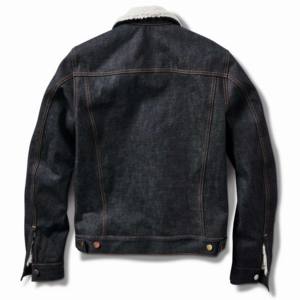 Veste de pluie en jean de haute qualité pour hommes, OEM personnalisé, vente en gros de vêtements décontractés avec col montant Veste en jean élégante pour garçons - Product Image 3