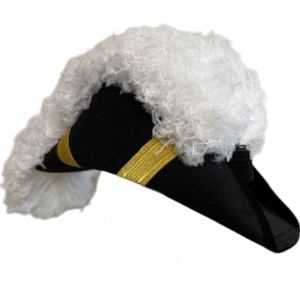 Chapéu de Comandante Eminente de los Caballeros Templarios, Plumas Blancas, Pluma Recta, Servicio OEM - Product Image 6