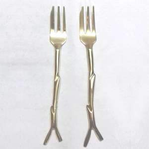 Couverts à poignée colorée design de luxe, ensemble de 4 pièces, acier inoxydable argenté - Product Image 4