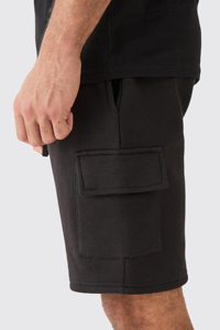 Pantalon de jogging épais 100% coton pour homme, noir, respirant, confortable, avec poches cargo latérales, style High Street - Product Image 6