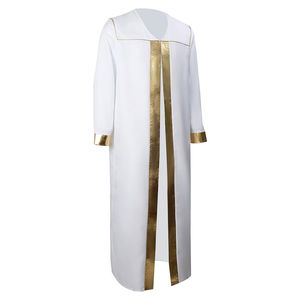 Túnica de Coro Sacerdotal de Color Liso, Tendencia Actual, Vestido Largo, Ropa de Iglesia para Sacerdote, Túnica de Coro - Product Image 2