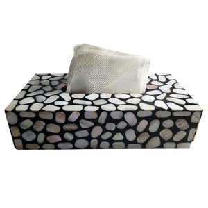 Increíble caja de pañuelos de nácar de calidad superior, servilletero decorativo para mesa de comedor para decoración del hogar - Product Image 1