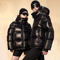 Vente en gros 2025 Veste bouffante unisexe à logo imprimé personnalisé Manteaux épais et légers pour hommes Longs vêtements d'hiver