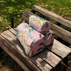 กระเป๋าเครื่องสำอางมีสไตล์พร้อมซิป กระเป๋าใส่เครื่องสำอางกันน้ำสำหรับเดินทาง ผลิตภัณฑ์ดูแลผิวและอุปกรณ์เสริม - Product Image 3