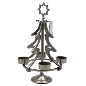 Bougeoir en métal décoratif pour la maison bougeoir en placage d'étain pour décor de table fait à la main en vrac - Product Image 1