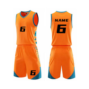Ensemble de maillot de sport sans manches personnalisé, respirant, à séchage rapide, 100% polyester, uniforme de basket-ball, nom d'équipe personnalisé, design unique - Product Image 1