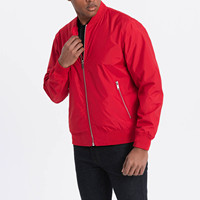 Blouson aviateur en toile de nylon d'hiver avec col montant, logo personnalisé sur le devant, écologique, grande taille pour hommes
