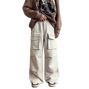 Pantalon décontracté délavé à séchage rapide pour hommes avec poches zippées: tissu anti-humidité, idéal pour les activités de plein air - Product Image 1