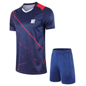 Uniforme de Tenis para Hombre, Conjunto de Camiseta y Pantalones Cortos Transpirables para Entrenamiento en Club y Tenis al Aire Libre - Product Image 1
