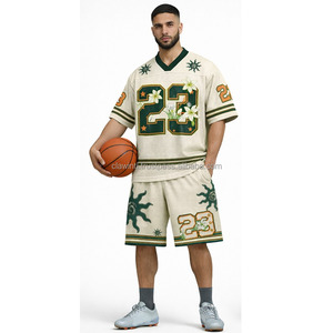 Camiseta de Fútbol Americano Unisex Personalizada al por Mayor, Cuello en V, Sublimación, Bordado, Tallas Grandes, Transpirable, Antibacteriana, Anti-UV - Product Image 5