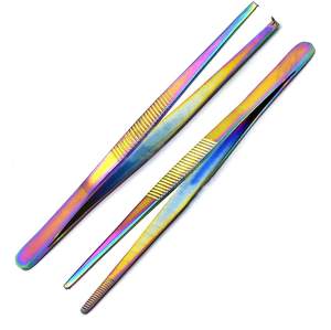 2025แหนบคีบโลหะดีไซน์หยักเครื่องใช้ในครัวทำจากสเตนเลสปลายบางดีไซน์ทันสมัย - Product Image 1