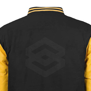 Chaqueta Universitaria Personalizable para Hombre, de Algodón y Poliéster, con Cuello Alto, Logotipo Frontal, Manga Larga, Invierno, Alta Calidad, Transpirable - Product Image 5