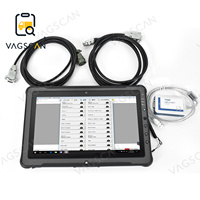 Untuk MTU Diasys 2.72 MEDC ADEC Full Kit Dengan Perangkat Lunak Kabel USB-ke-CAN MDEC ECU4 Kabel Uji ADEC ECU7 Alat DIAGNOSTIK Tablet F110