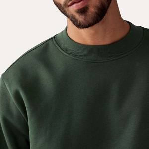 Sweat-shirt à col rond surdimensionné en coton uni lavé à l'acide de haute qualité pour hommes Nouveau design Logo personnalisé Vente en gros Sweats à capuche et sweat-shirts - Product Image 5